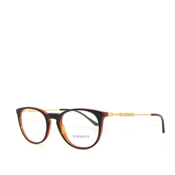 Versace VE3227 138 51 Black Havana Gold Eyeglasses 3227